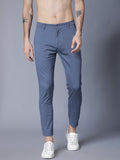 Slim Fit Men Blue Trousers